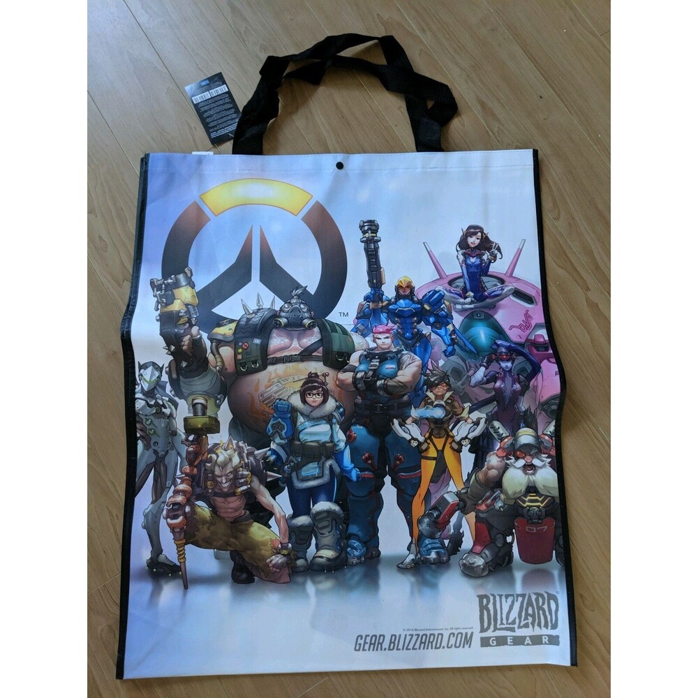 Blizzard Overwatch Oversized Large Tote Bag Authentic Gear Blizzcon 24x30 Inches
